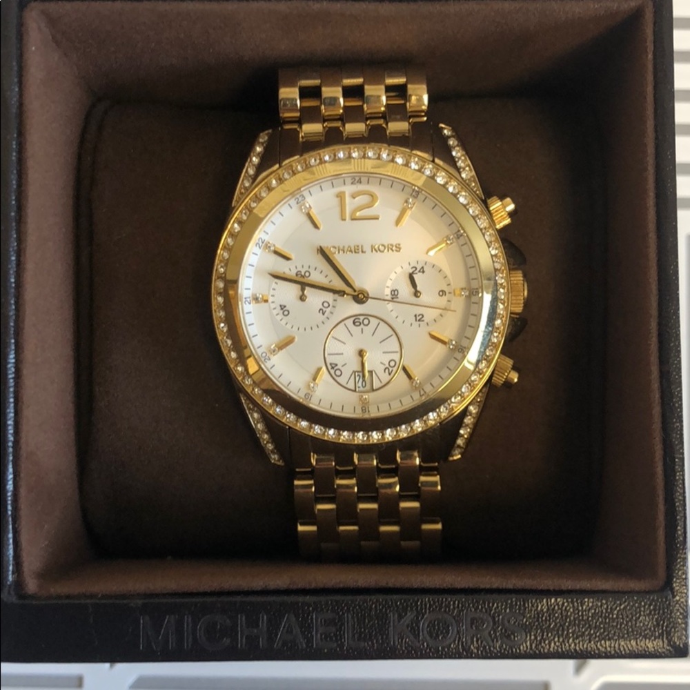 MICHAEL KORS MK5835 GOLD Ladies Watch NWT GIFT$295
